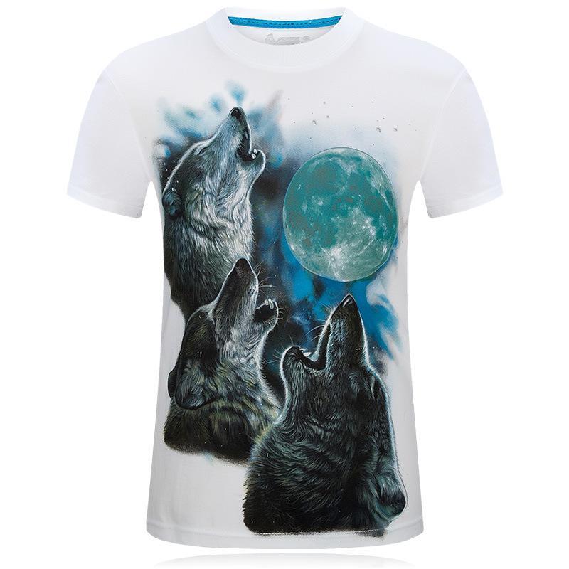 Moon Howlers Three Wolf Shirt-Theone Apparel
