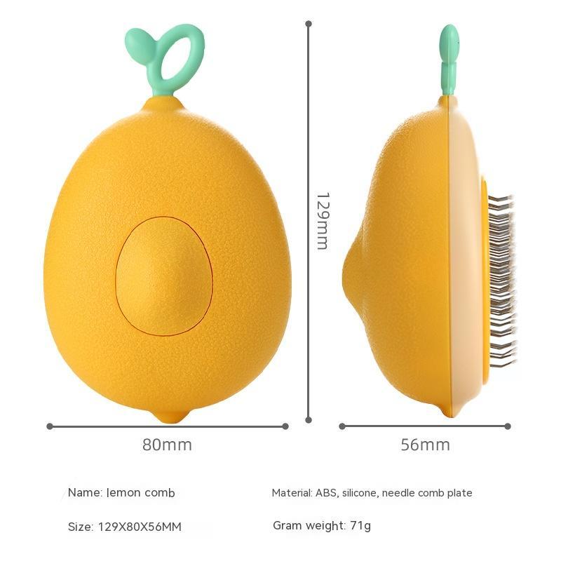 Avocado Shaped Cat Brush With Stainless Steel Needles