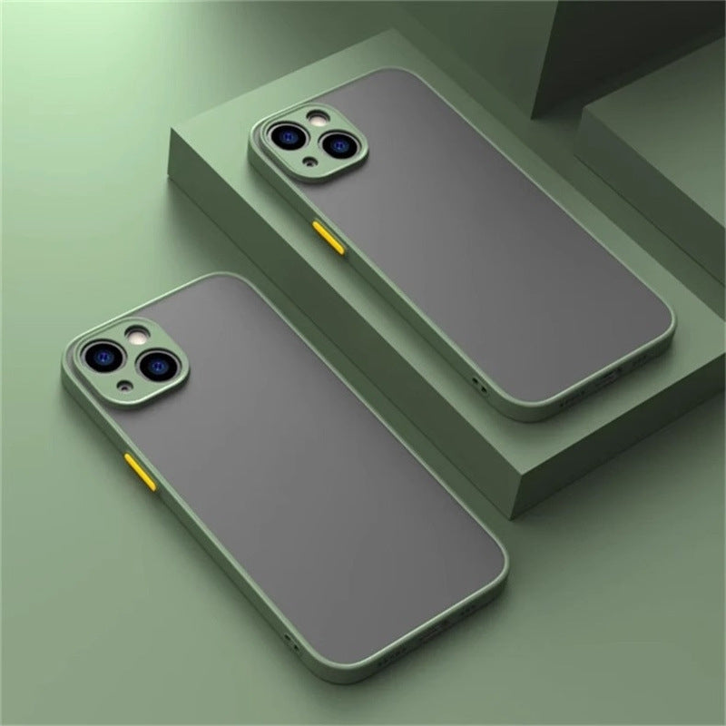Acrylic Frosted Anti?Drop Phone Case With Fine Hole Design