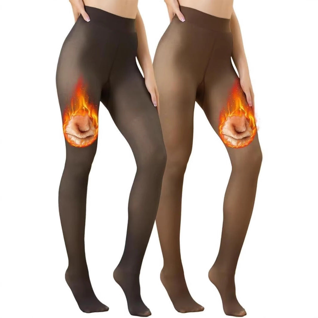 Black See-through Women's Fleece Lining Romper