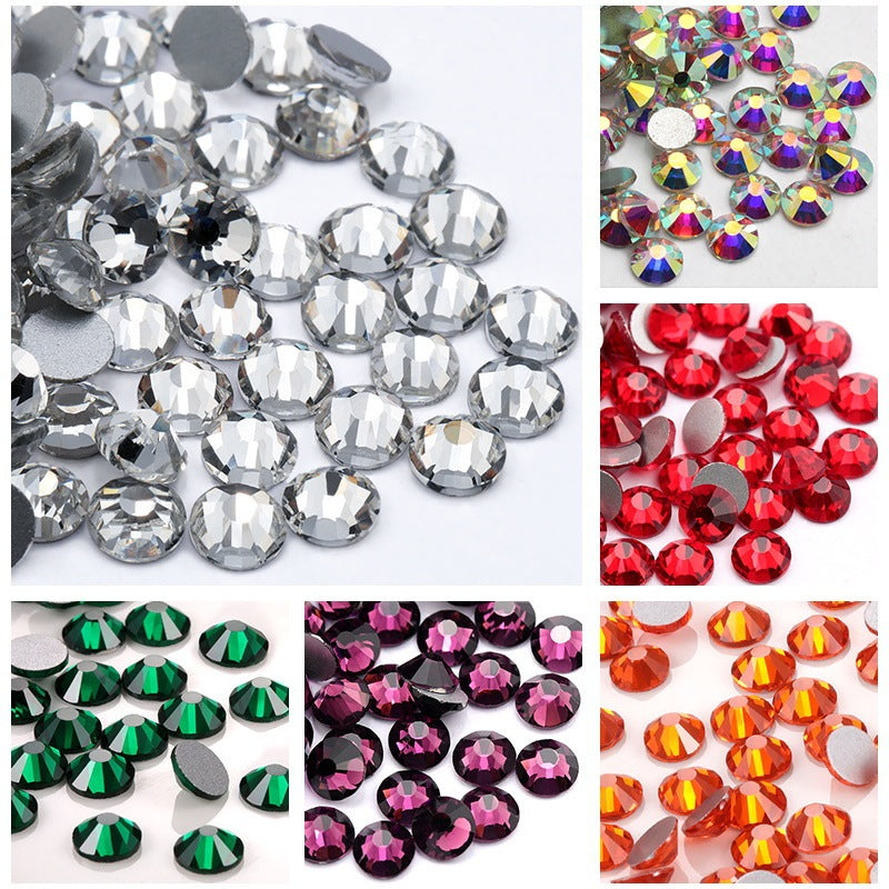 Colorful Rhinestone Jewel Nail Adornment in Multiple Colors