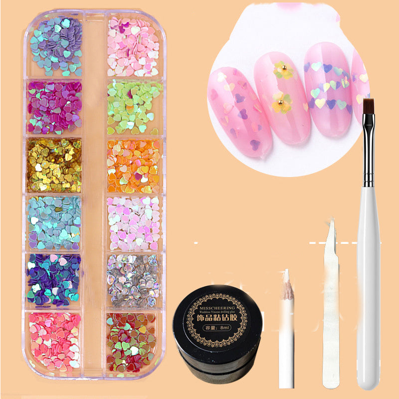 Rhinestone and Metal Nail Adornments for DIY Manicures