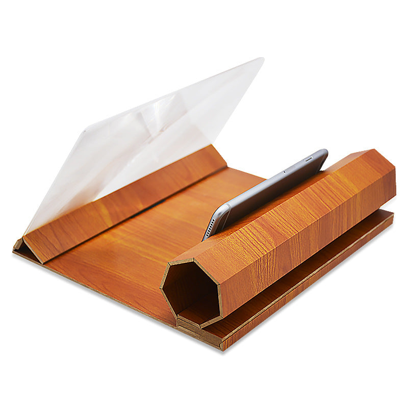 12?Inch Wood Grain 3D HD Mobile Phone Screen Magnifier