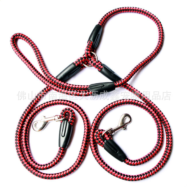 Double Ended Dog Leash Rope For Walking Two Pets