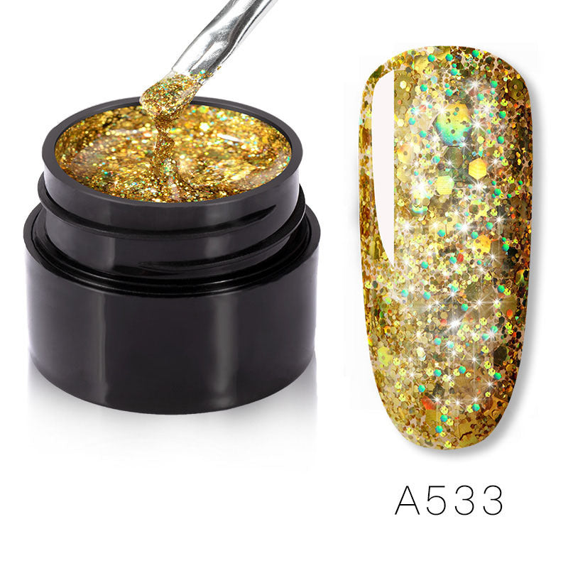 Glittery Sparkles Nail Polish in Multiple Color Combinations