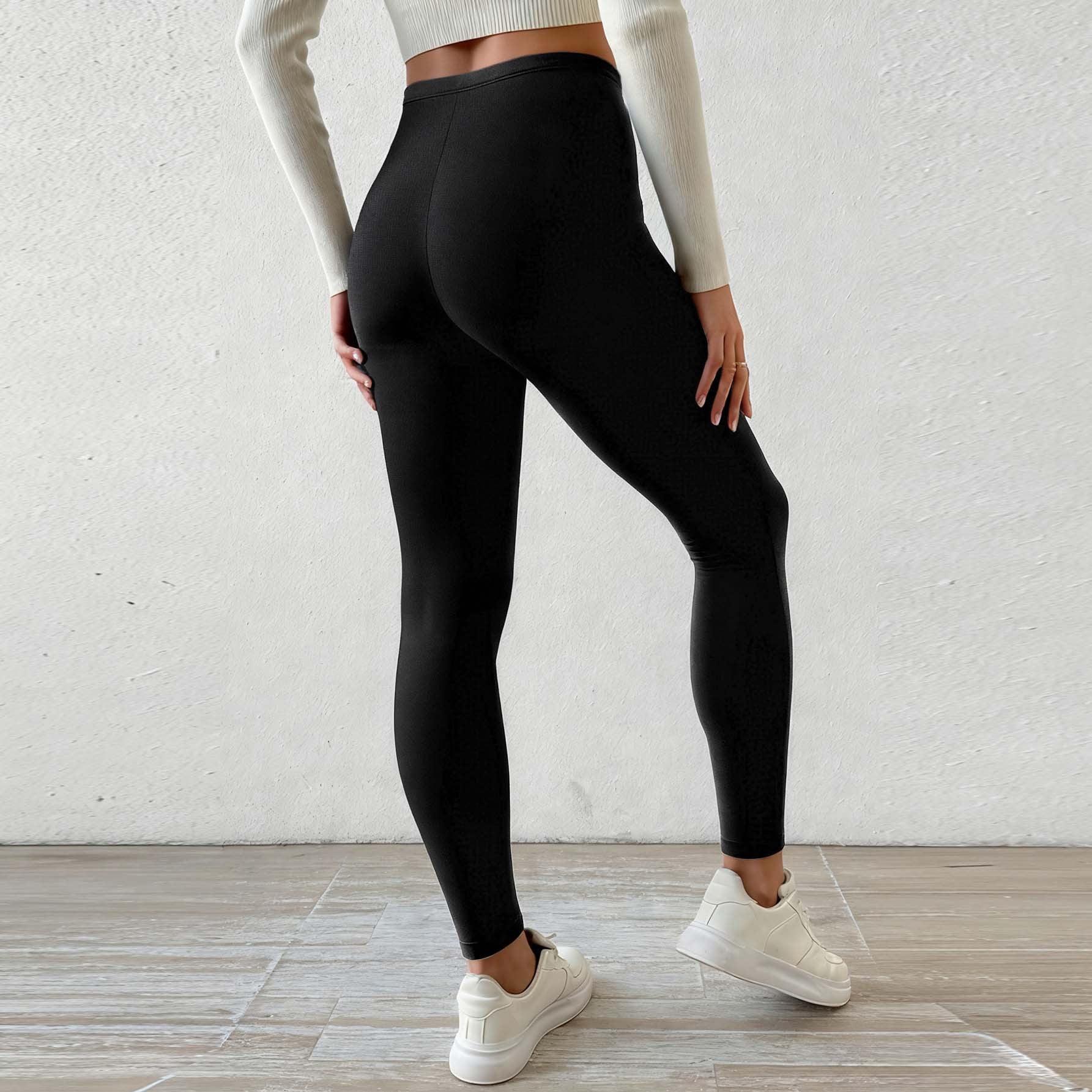 Sleek High Waist Sports Trousers For Everyday Warmth