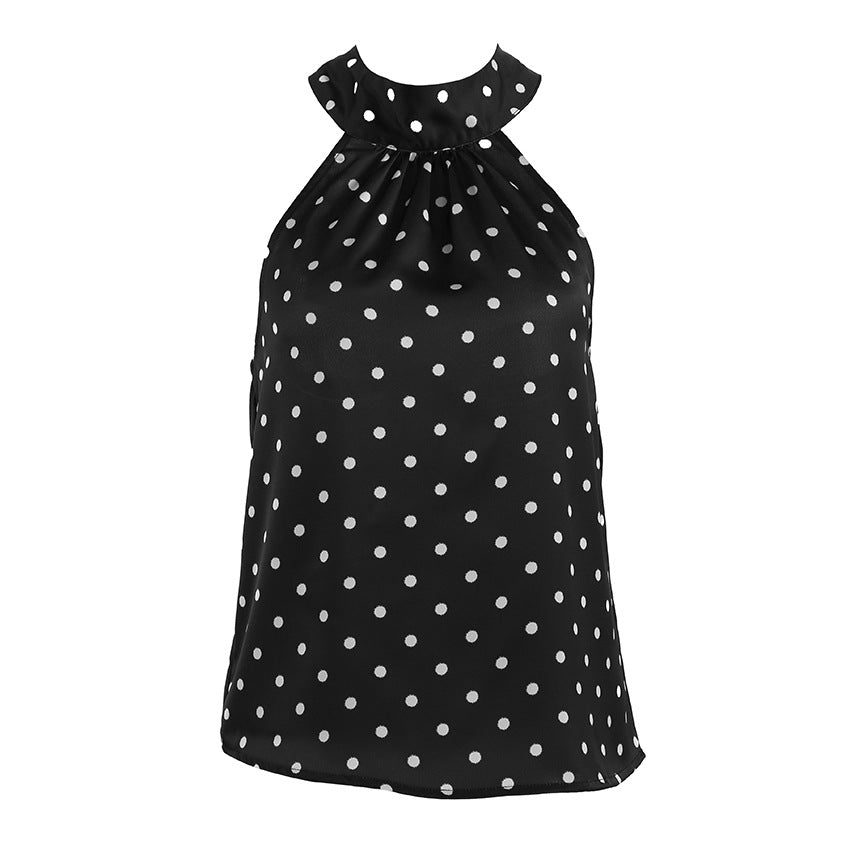 Design Sense American Hot Girl Lace-up Halterneck Camisole Women