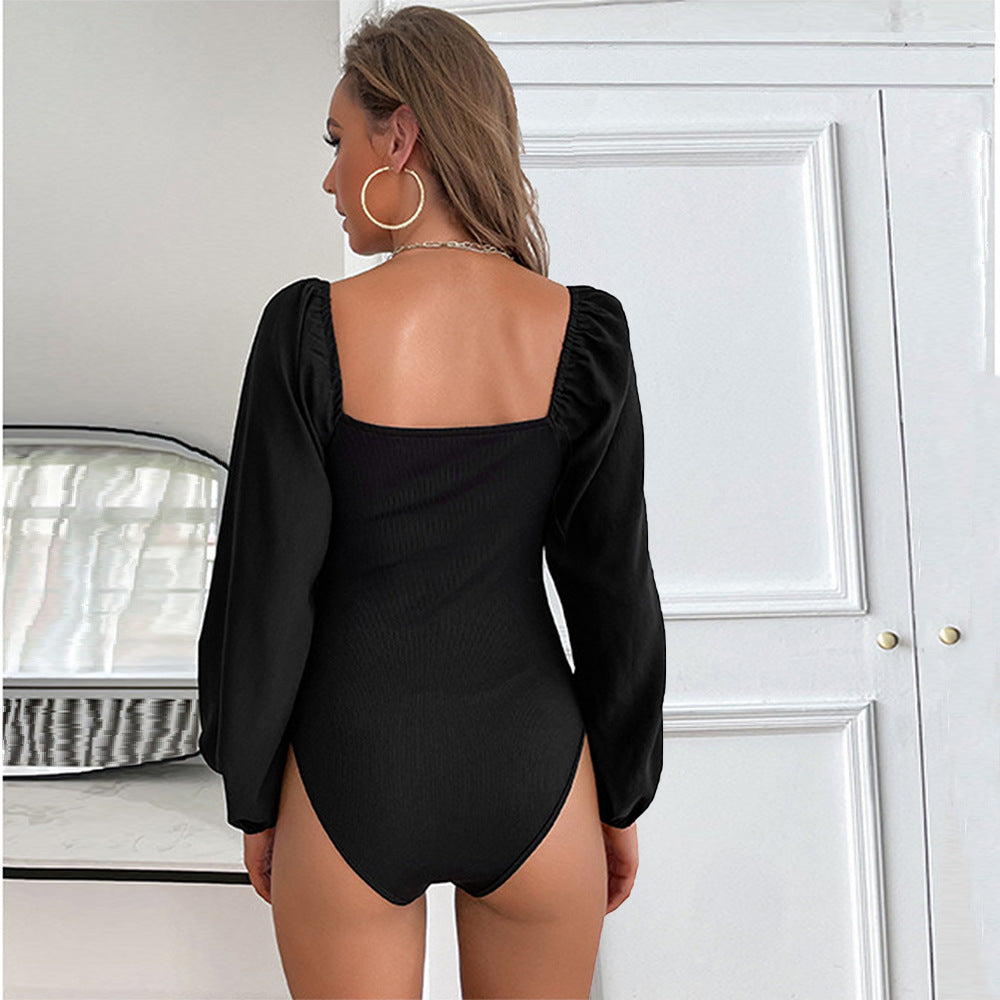 European And American Sexy Slim-fitting Bodysuit High-waisted Slimming Versatile Comfortable Autumn Winter Tapered Pants