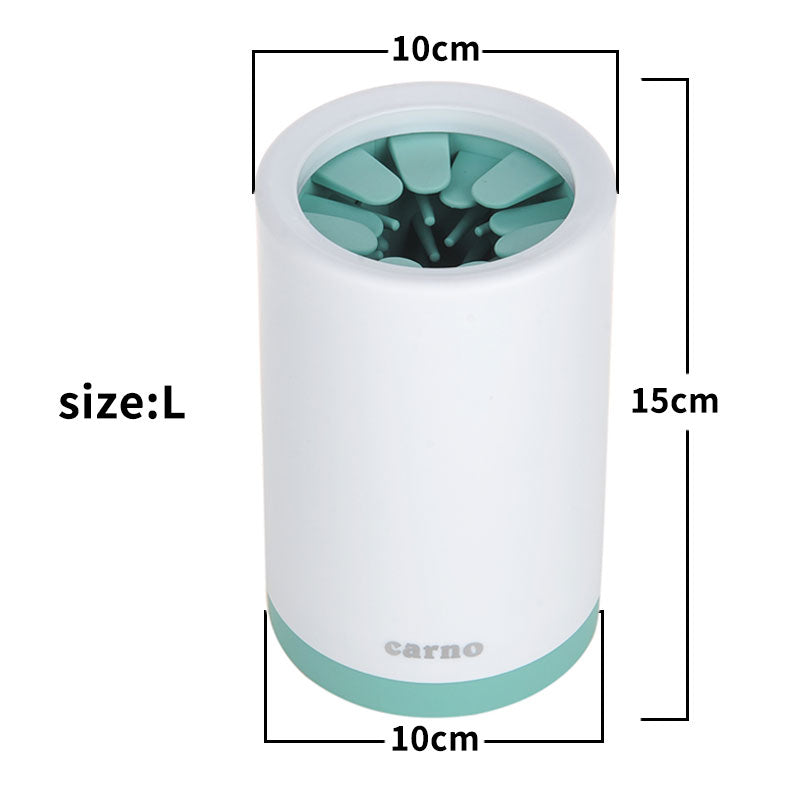 Portable Silicone Pet Paw Cleaner Cup With Comb