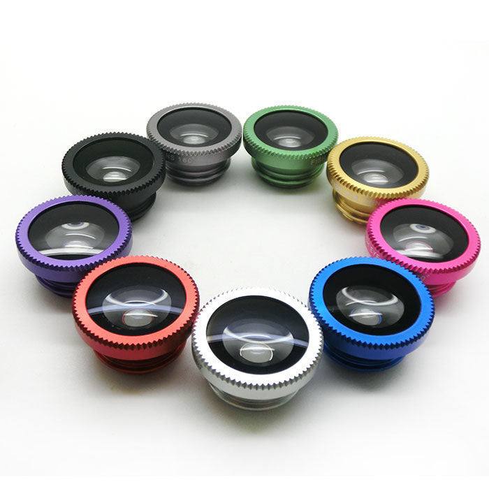 Three?In?One Fisheye Wide?Angle Macro Clip Lens For Smartphones
