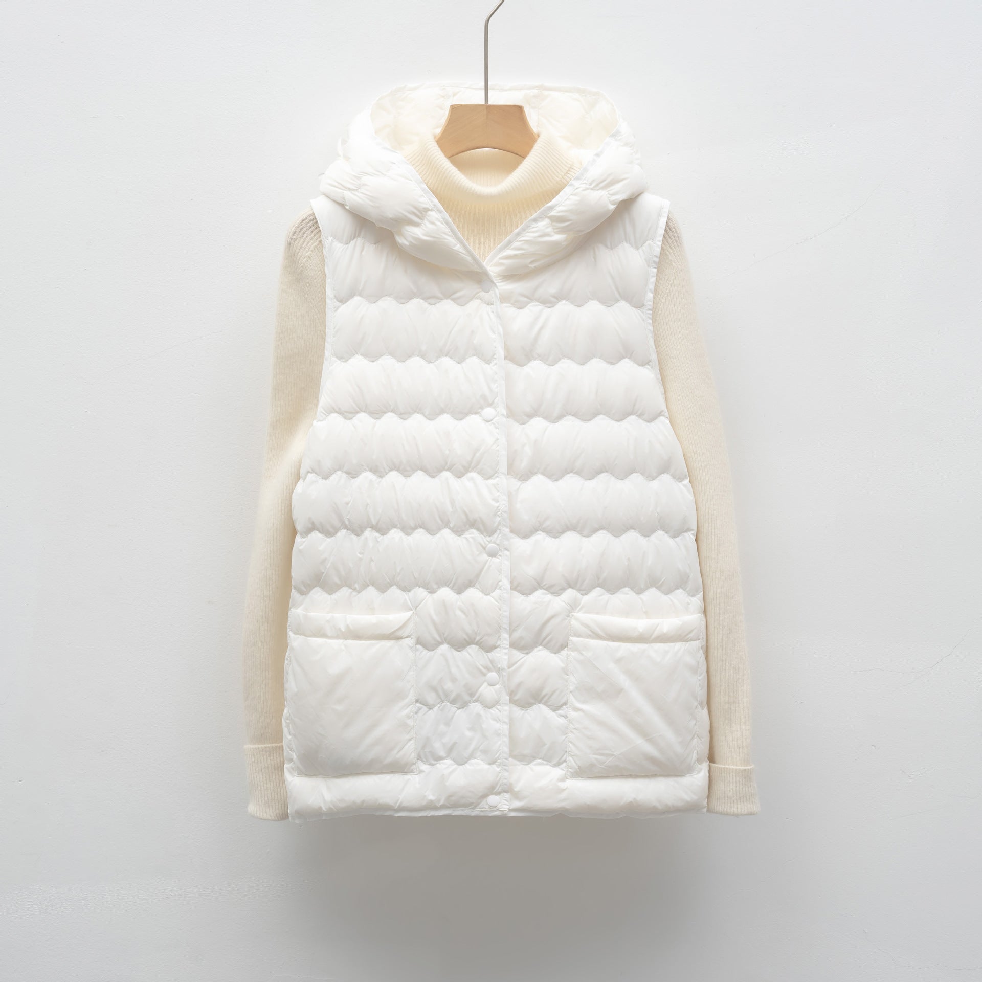 New National Standard Hooded Women's Vest For Autumn And Winter