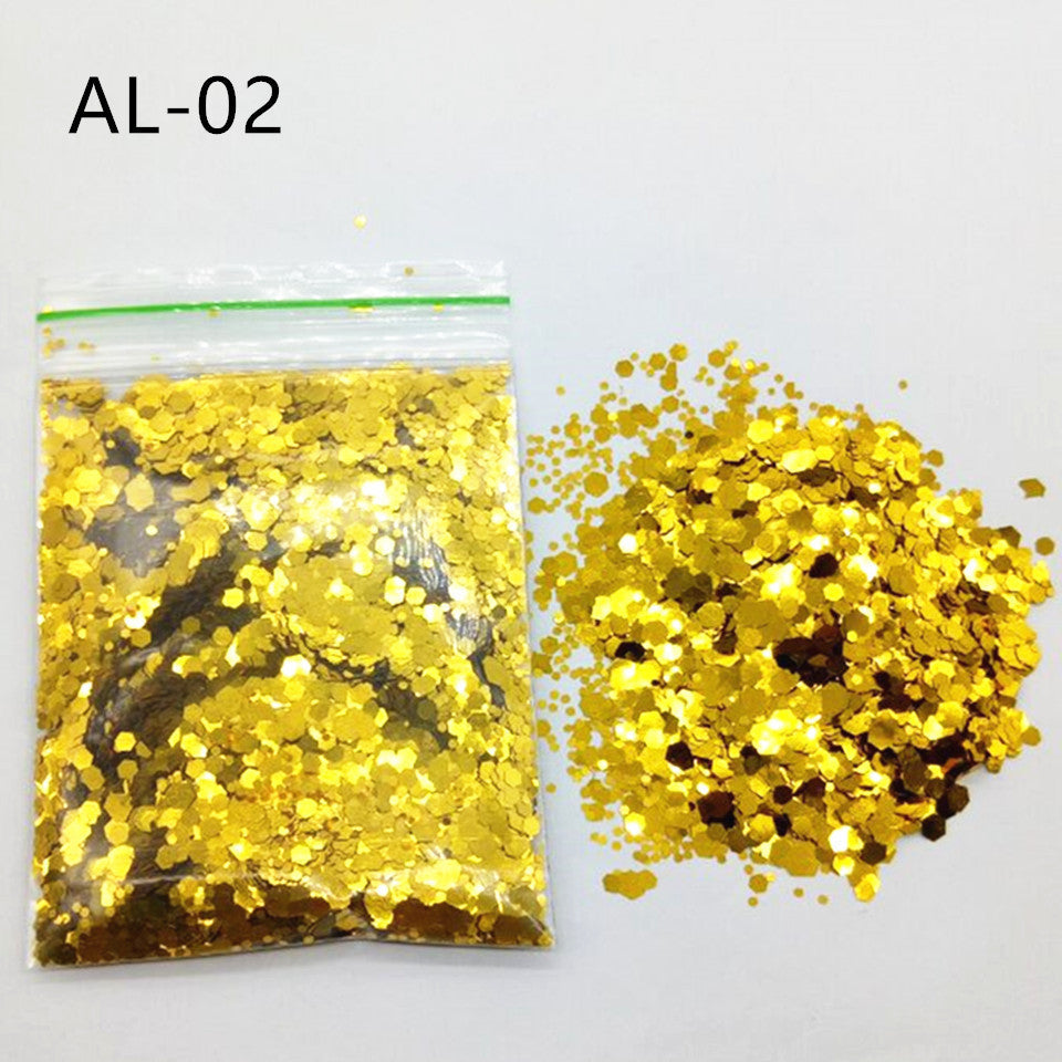 Glittery Sequin Nail Powder for Nail Art and Decoration