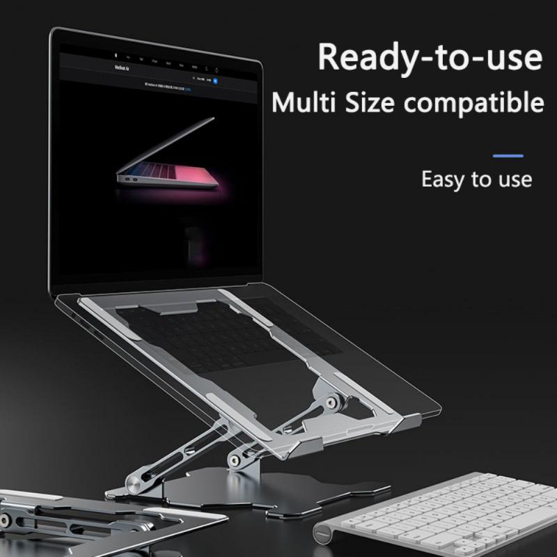 Adjustable Aluminum Laptop Stand With Heat Dissipation And Ergonomic Design