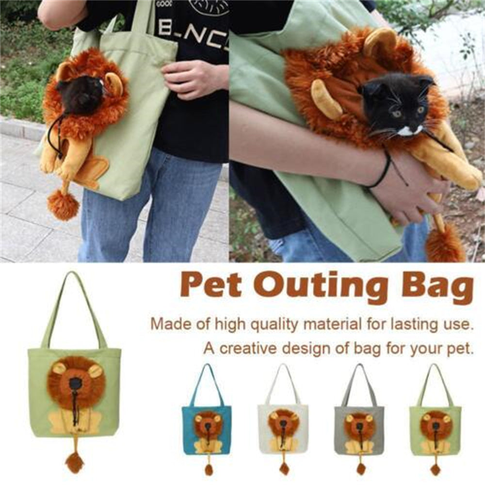 Lion Design Soft Pet Carrier Bag For Cats And Dogs