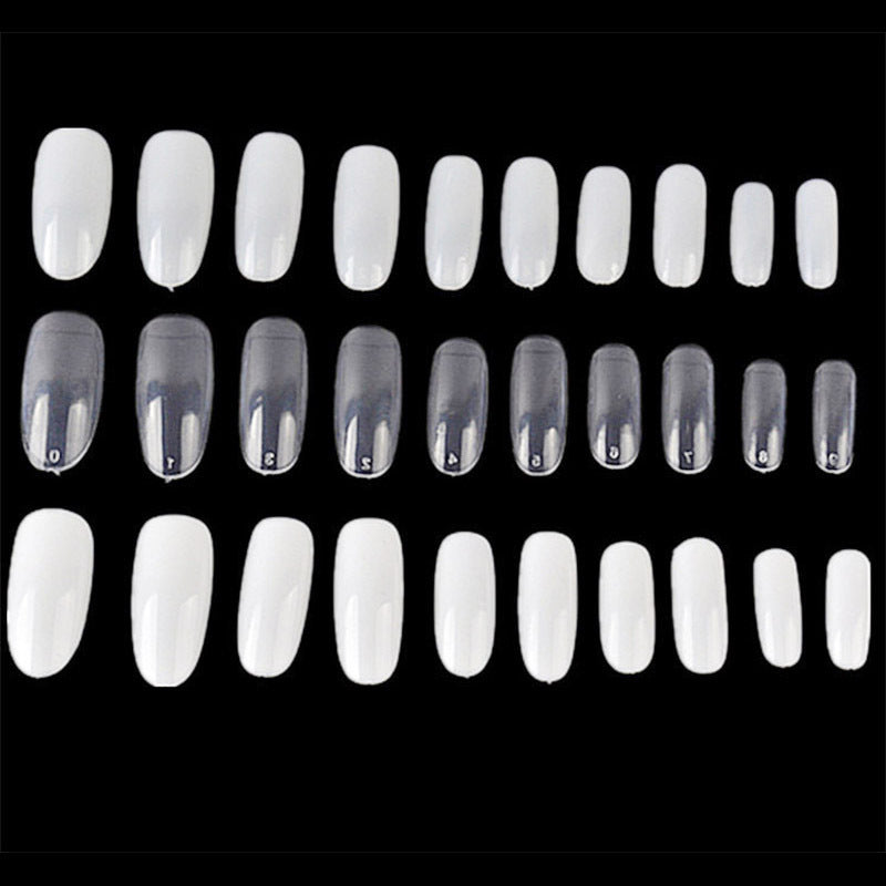 Transparent Round Nail Base for DIY Nails 500 Pieces