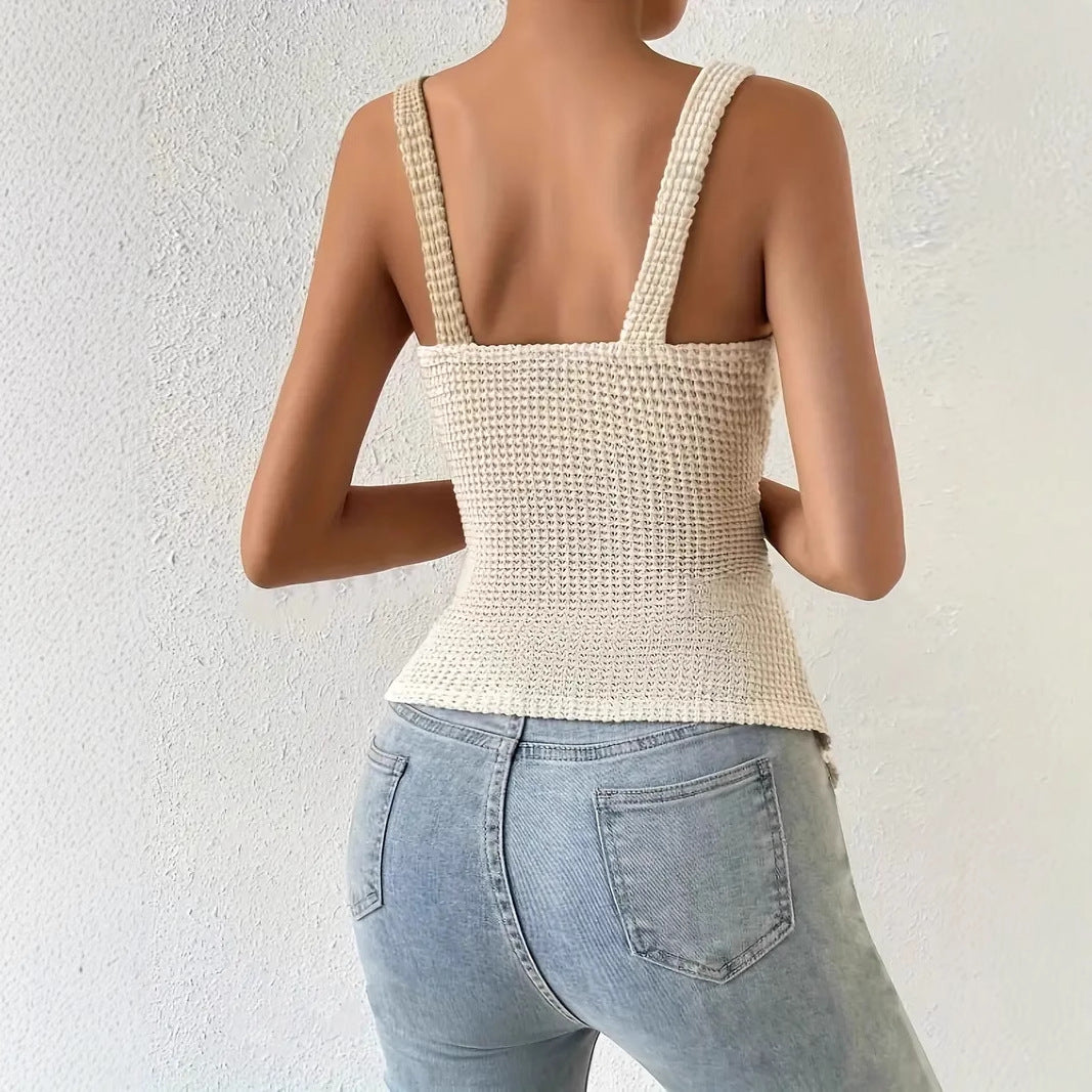 Women's V-neck Sleeveless Top