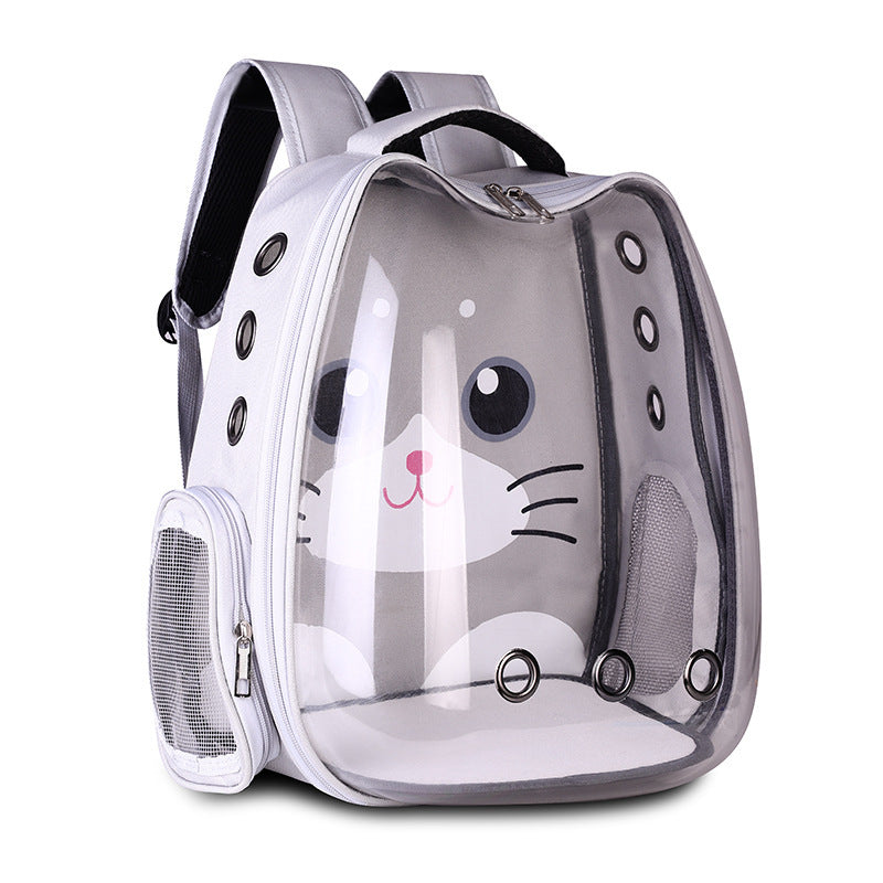 Breathable Pet Space Backpack For Cats And Small Dogs