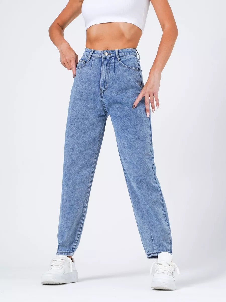 Women's Denim Casual Classic Cropped Pants Butt-lifting Pants