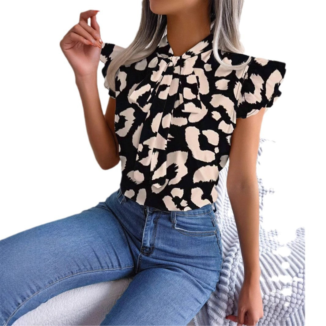 Fashionable Commuter Short-Sleeve Top For Women