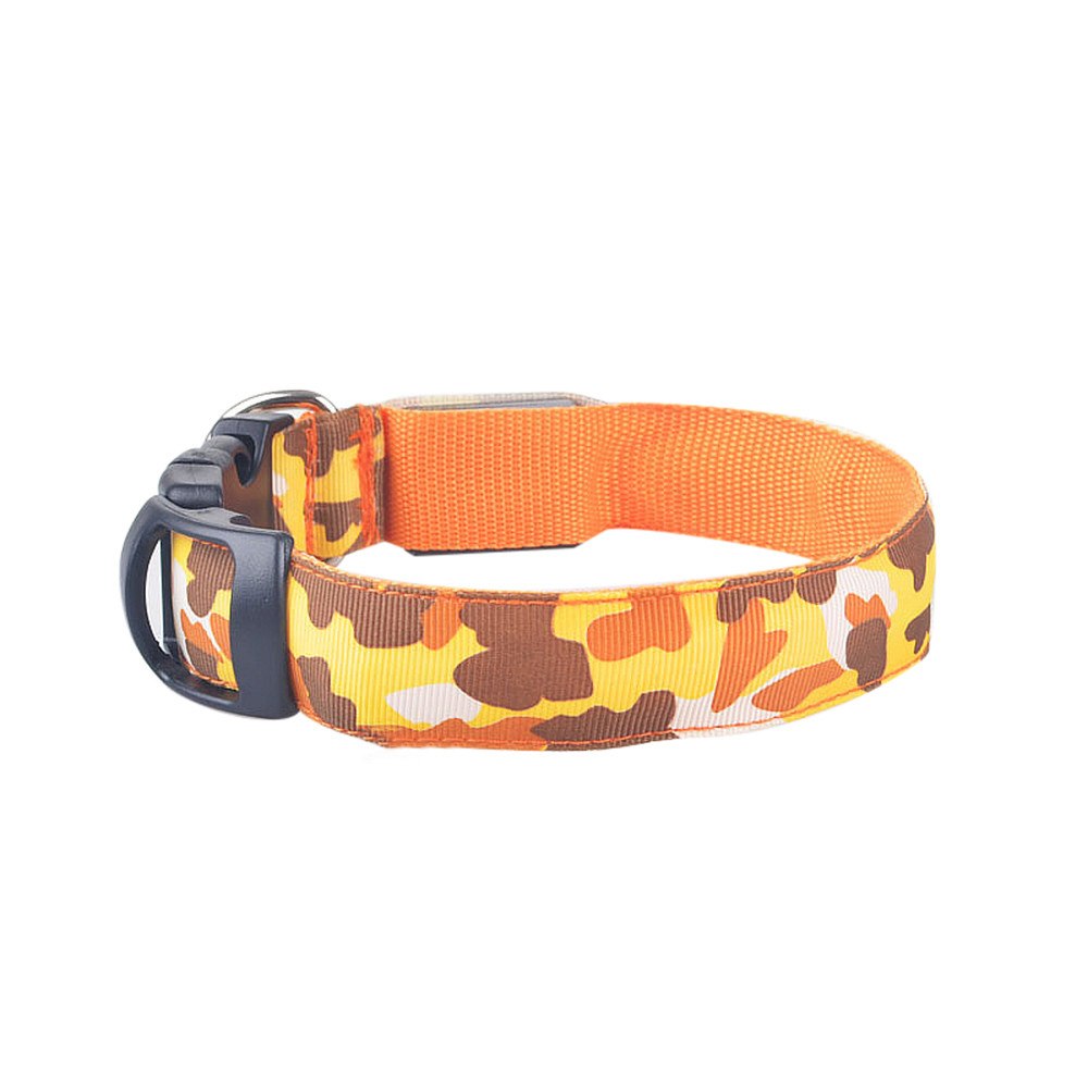 Camouflage Luminous Dog Collar For Night Safety