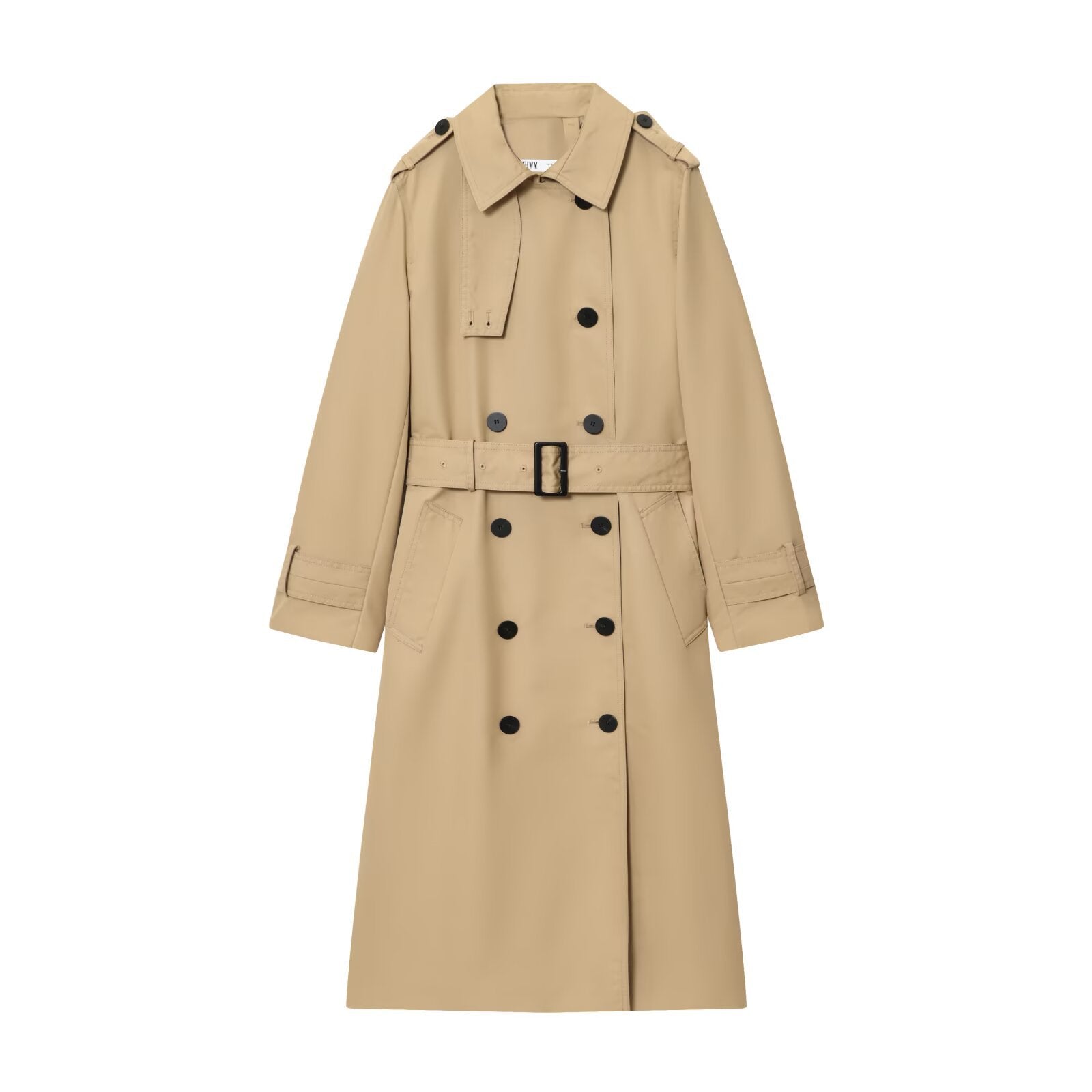 Women's Long Graceful And Fashionable Double Breasted Trench Coat