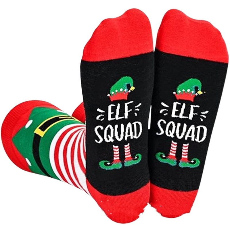 Christmas Themed Lightweight Ankle Socks in Various Graphic Designs