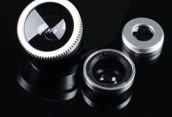 Three?In?One Fisheye Wide?Angle Macro Clip Lens For Smartphones