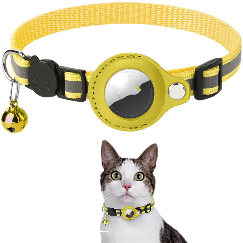 Reflective Waterproof Pet Collar With AirTag Holder Case