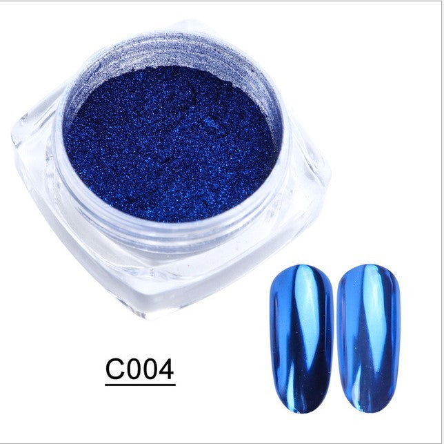 Titanium Mirror Nail Powder Set for False Nails