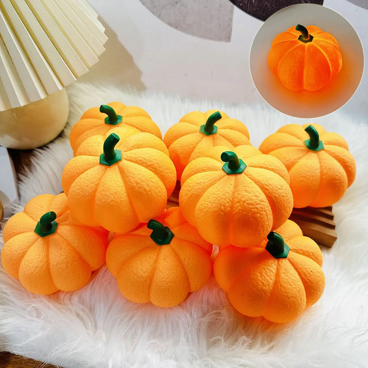 Cute Light Up Pumpkin Table Decoration for Halloween