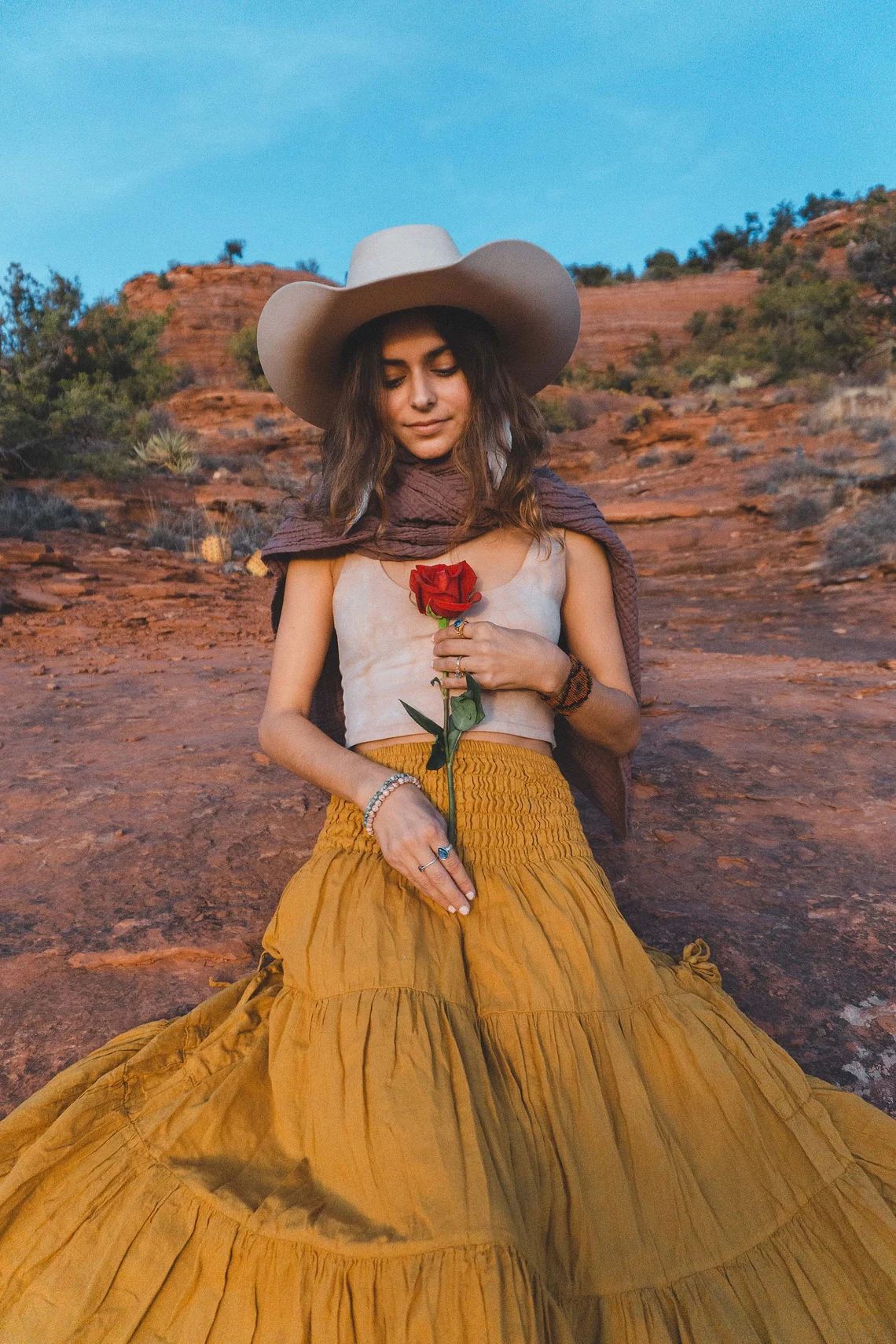 Bohemian Loose Solid Skirt For Relaxed Everyday Comfort-Theone Apparel