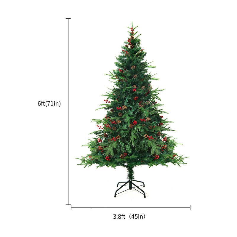 Christmas Tree PVC Artificial Snow Christmas Tree Mall Window Decoration Tree Cedar Christmas Tree Christmas Decoration Supplies-SONG 180CM-Theone Apparel