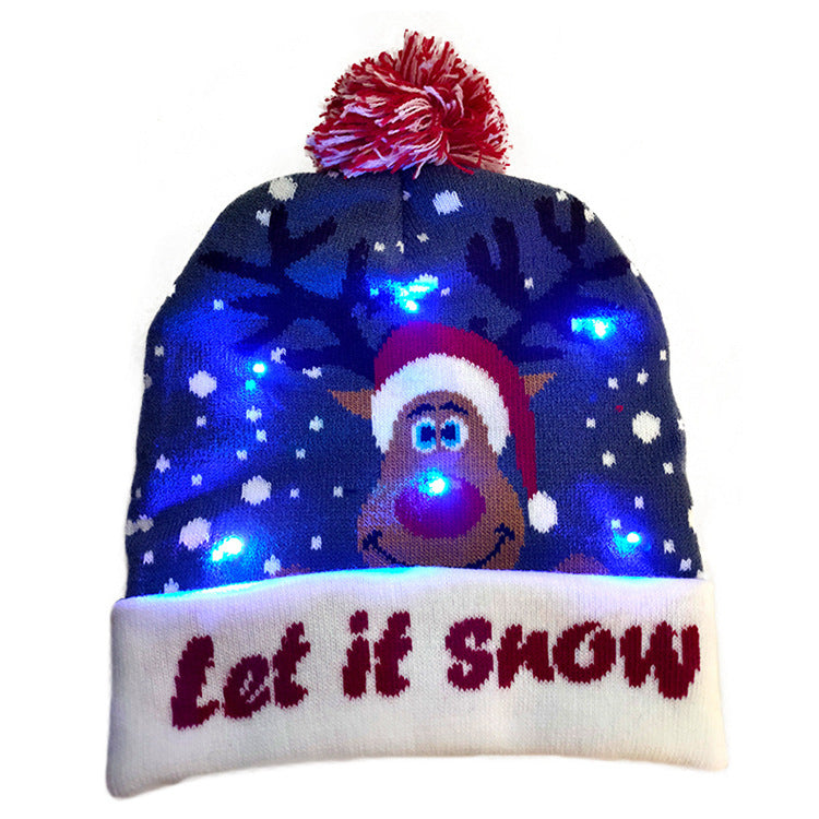 Festive Winter Christmas Toboggan Hat with Puffball-Style 4-Theone Apparel