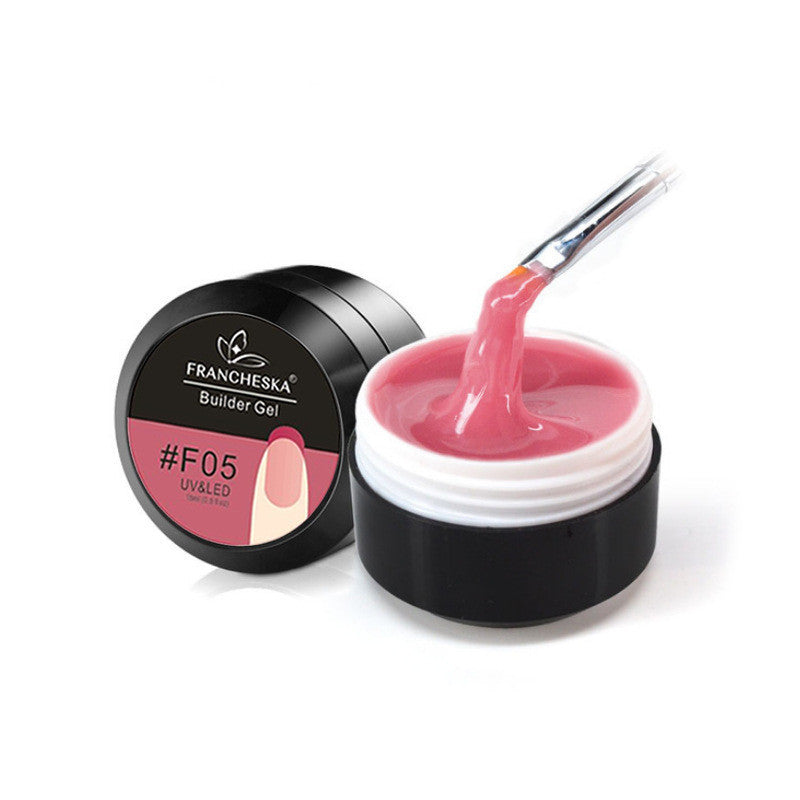 Gel Nail Extensions in Multiple Colors with Pot and Brush-F05-Theone Apparel