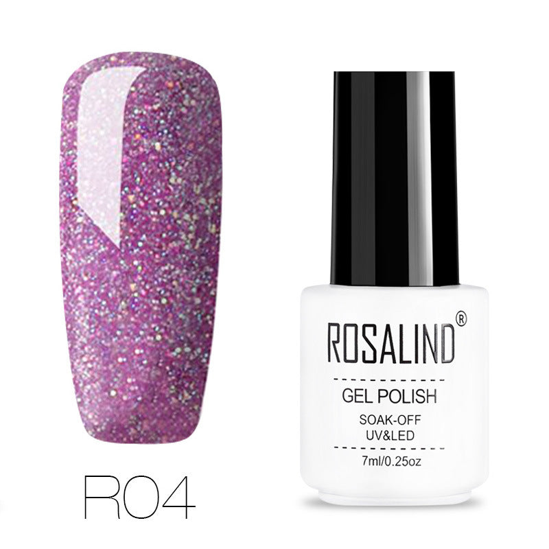 Glittering Stars Sparkly Soak Off Gel Nail Polish-R04-Theone Apparel