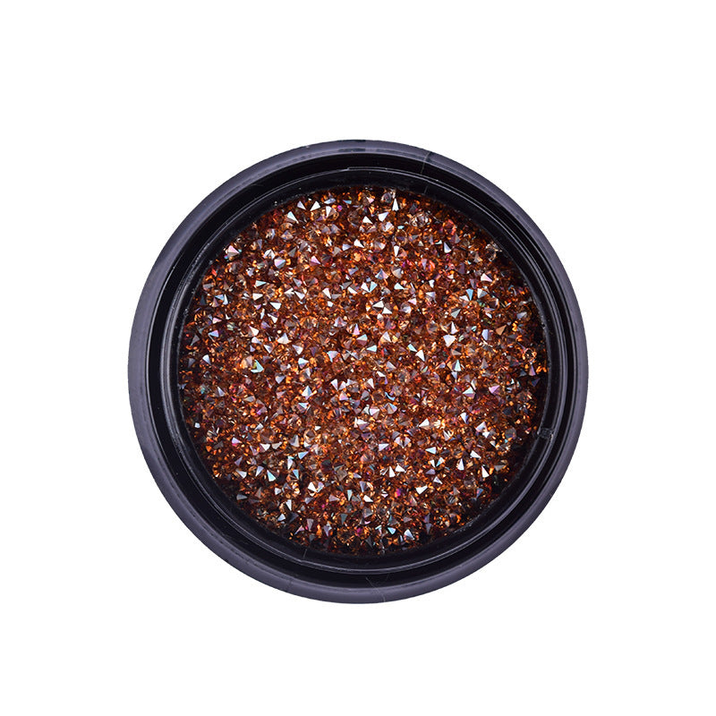 Glittery Bronze and Red Nail Adornments for DIY Nail Polish-Theone Apparel