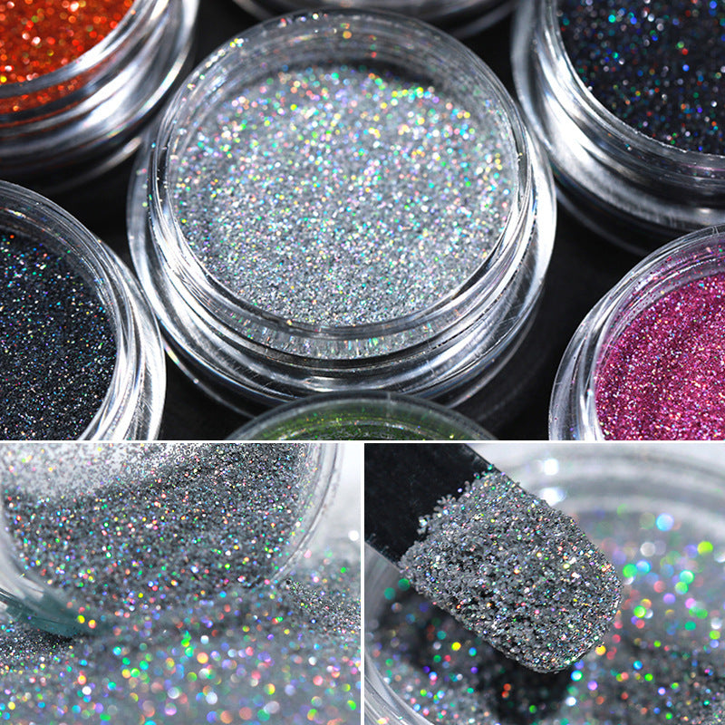 Glittery and Glitzy Nail Powder in Multiple Color Options-Theone Apparel