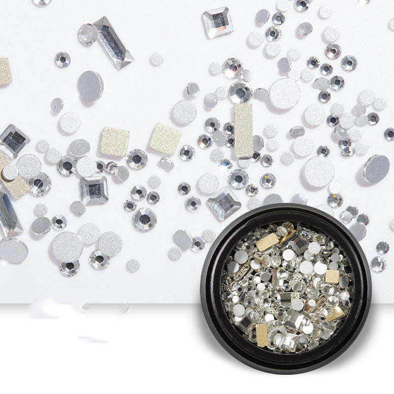 Golden Night Sky Moon and Star Nail Adornment Accessories-Style K-Theone Apparel