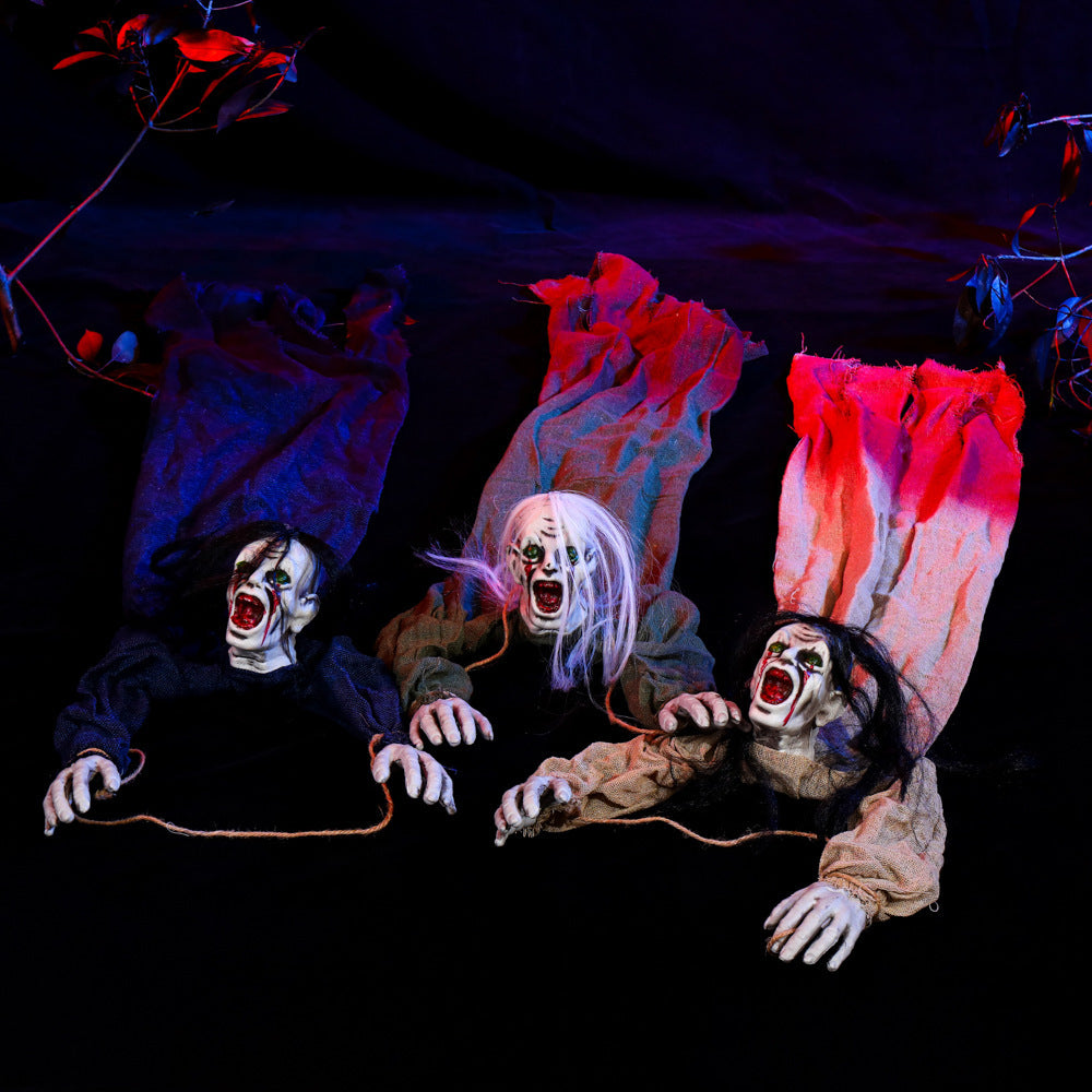 Hanging Ghouls with Wrist Ties Halloween Yard Decorations-Theone Apparel