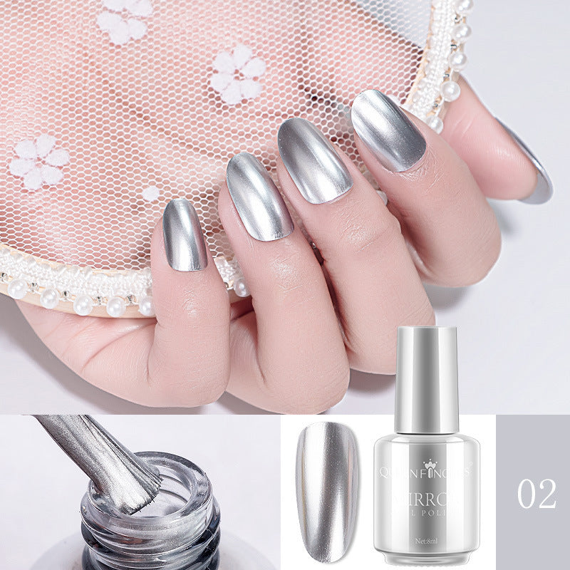 Metallic Nail Polish with Mirror Sheen in Multiple Colors-Theone Apparel