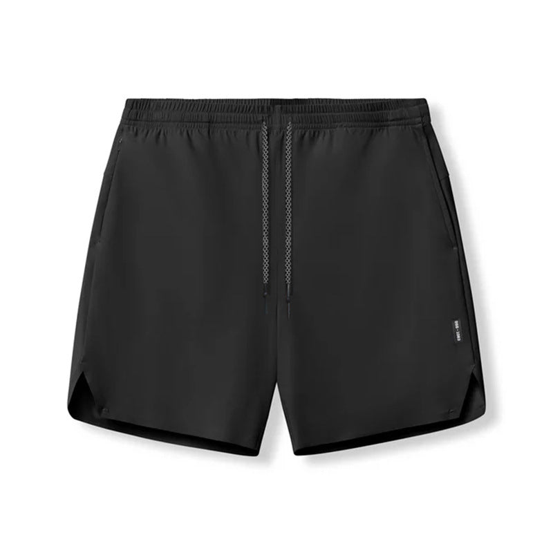 Seamless Performance Shorts with Multi-Pocket Utility Design-Black-Theone Apparel