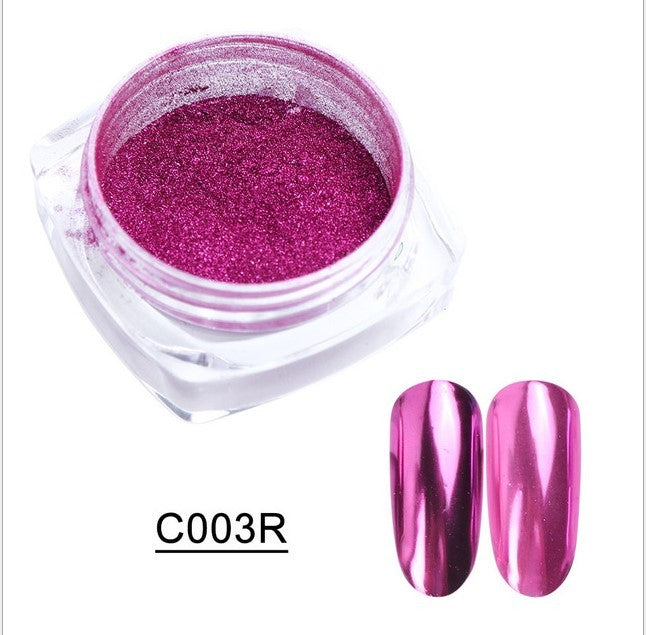 Titanium Mirror Nail Powder Set for False Nails-Magic C003R-Theone Apparel