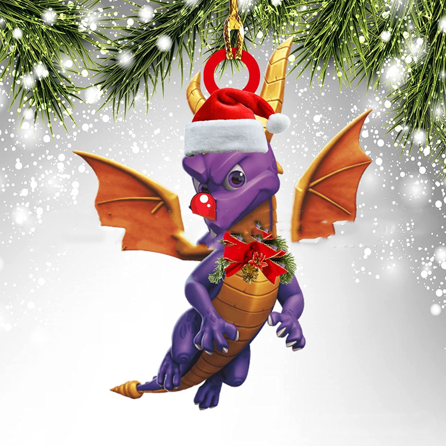 Unique Dragon Themed Hanging Christmas Decorations in Various Designs-10 Style-Theone Apparel