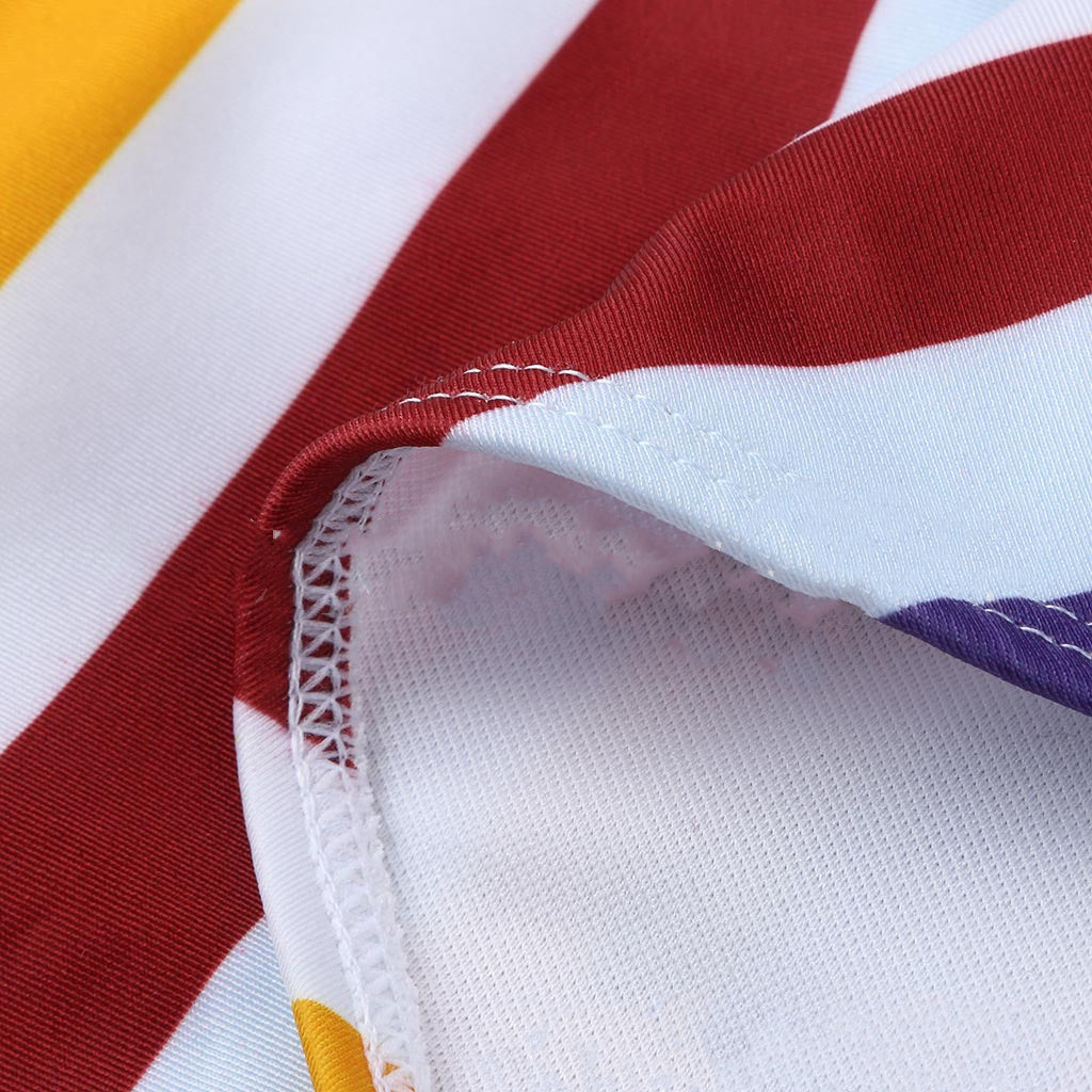 Women's One Piece Maternity Swimsuit with Multicolor Stripes-Theone Apparel