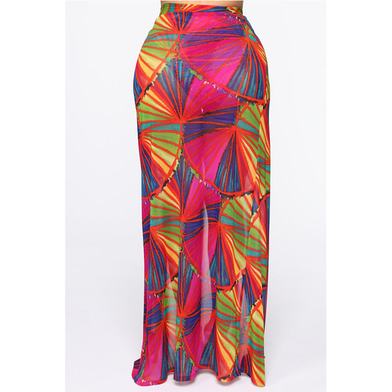 Women's Three Piece Bikini Set with Matching Coverup-Theone Apparel