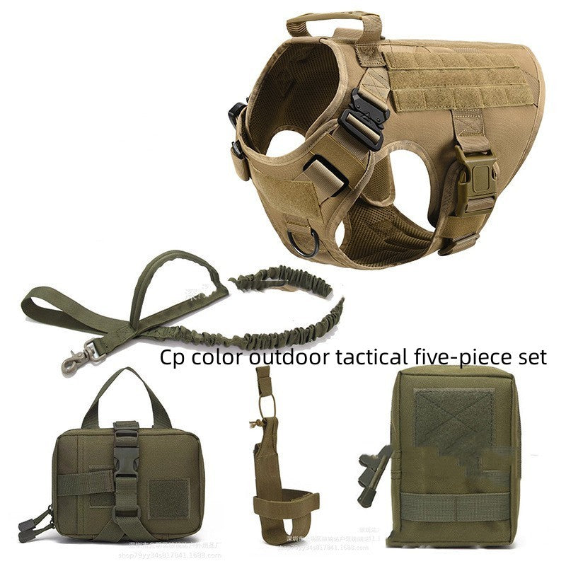 Tactical Dog Harness And Leash Set For Training Control
