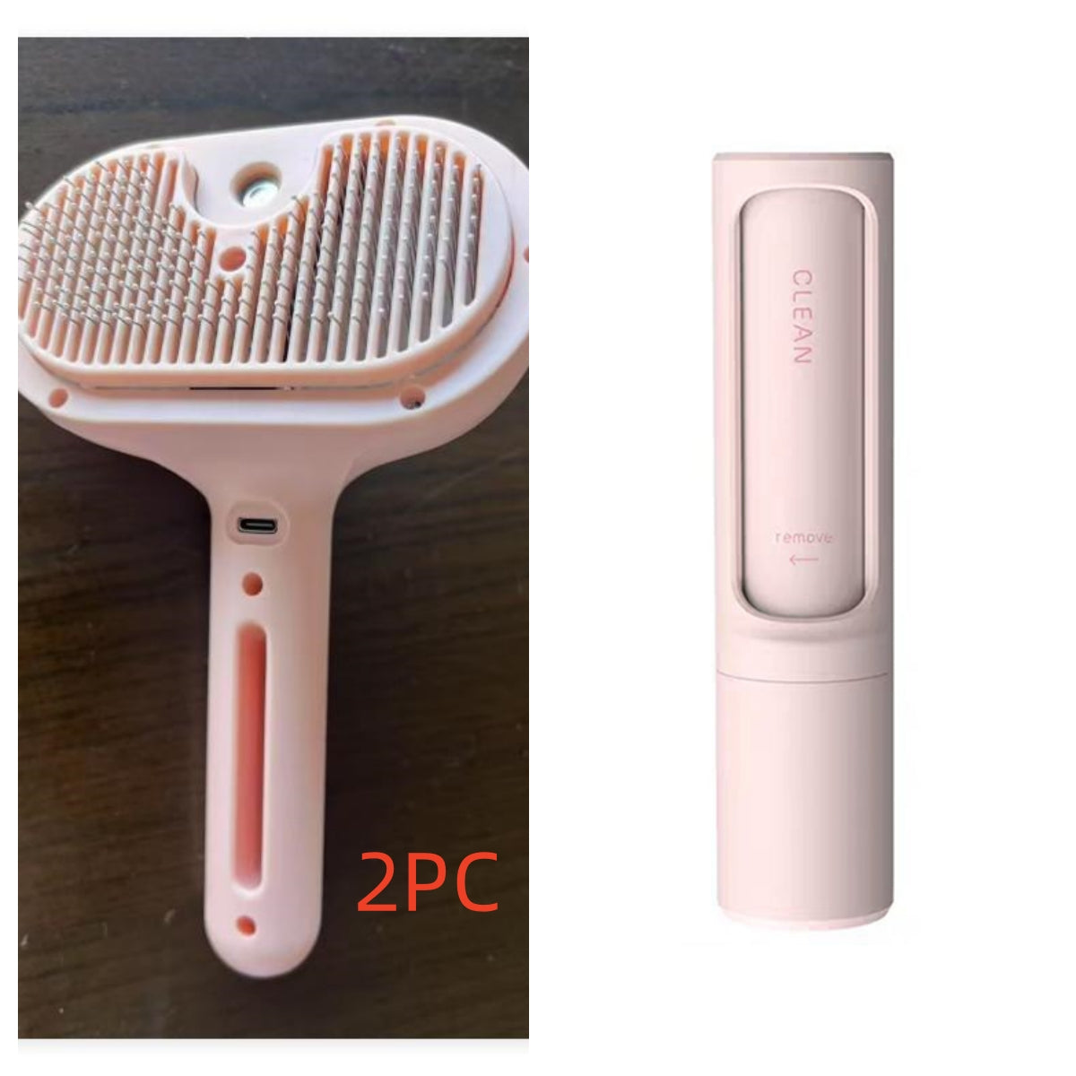 Self Cleaning Pet Comb With Built In Mist Humidifier