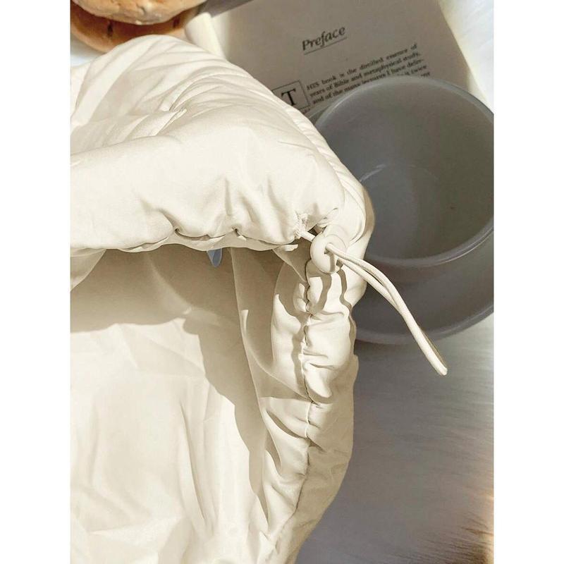 Double-Sided Corduroy Drawstring Jacket With Zipper And Buttons