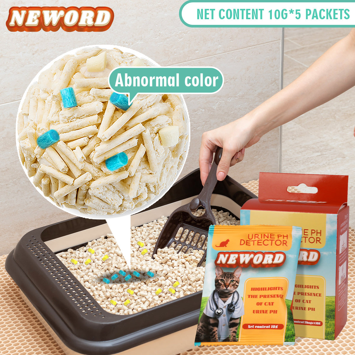 Self Checking Cat Litter Particles For Easy Cleaning