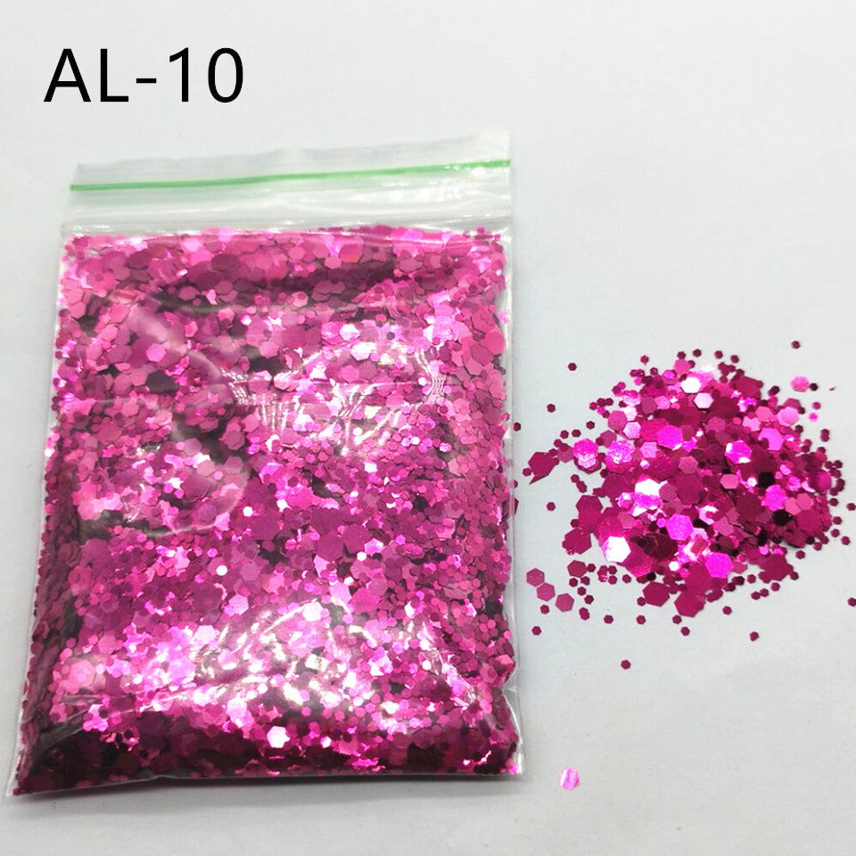 Glittery Sequin Nail Powder for Nail Art and Decoration